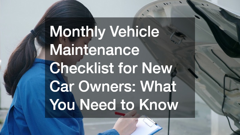 a woman holding a car maintenance checklist