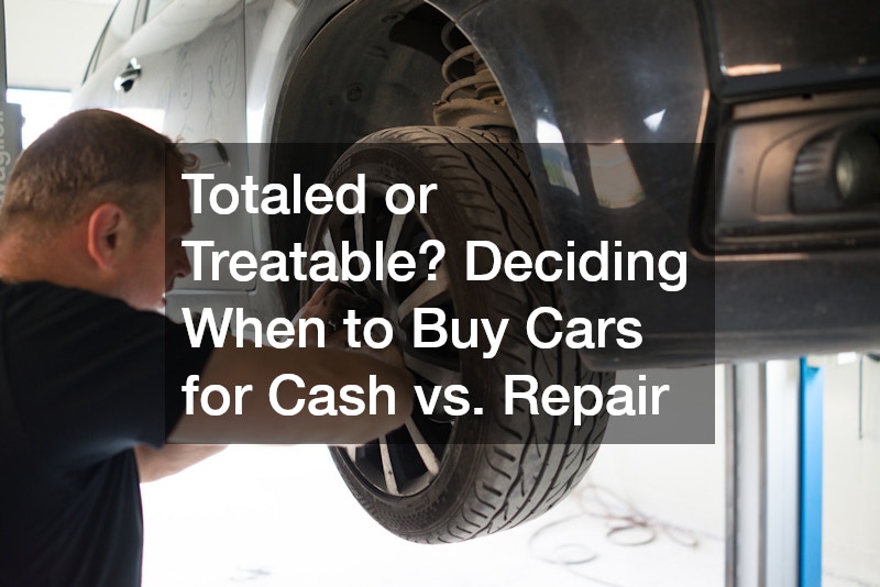Totaled or Treatable? Deciding When to Buy Cars for Cash vs. Repair